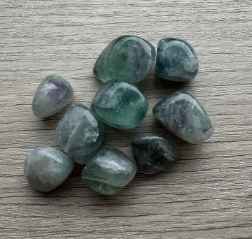 Fluoriet trommelsteen 1