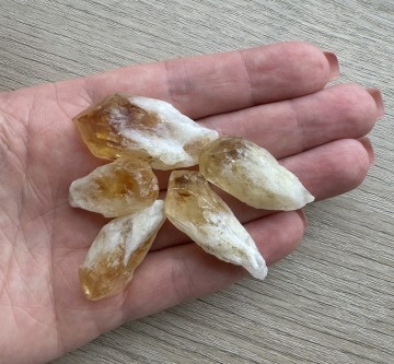 Gebrande amethist punt